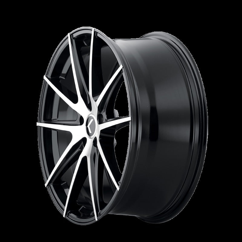 Kraze KR193 Turismo 20x8.5 5x115 +38 Offset Gloss Black Machined Wheel