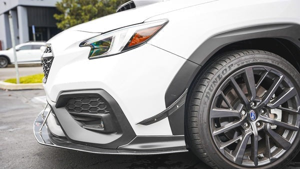 APR Performance Carbon Fiber Wind Splitter With Rods - 2022-2024 Subaru WRX