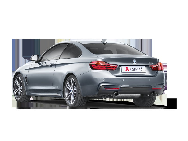 Akrapovic Evolution Line Cat Back Stainless Steel with Carbon Tips (Req. Link Pipe) for 2016-2017 BMW 340i (F30 F31) - MTP-BM/SS/2H