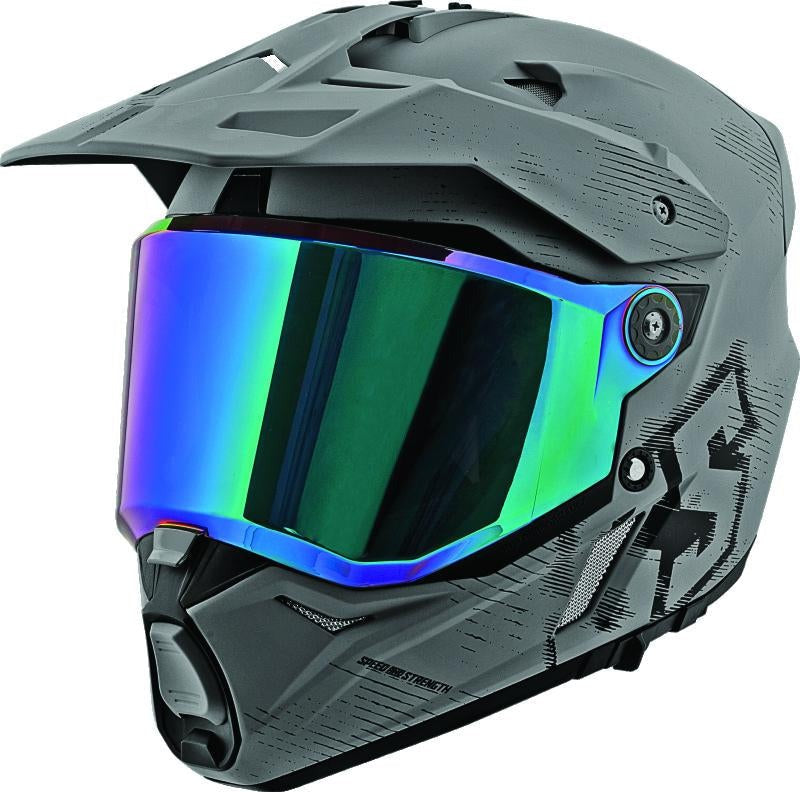 Speed and Strength SS2600 Fame and Fortune Motorcycle Helmet - Grey/Black, Medium - 885517