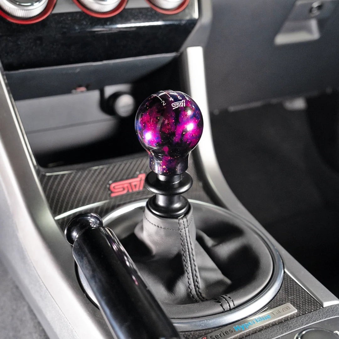 Billetworkz Cosmic Space Shift Knob - 6 Speed STI Standard Engraving - Subaru STI