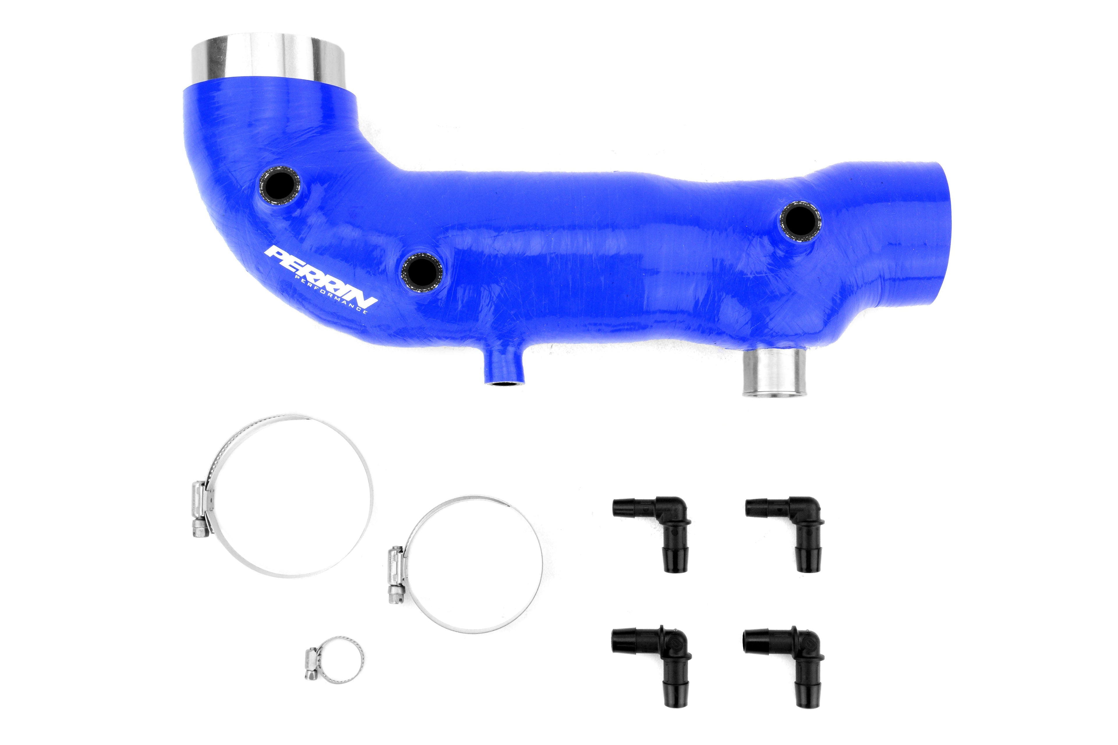 PERRIN 2.4in Turbo Inlet Hose (Blue) - 2002-2014 Subaru WRX / 2004-2021 STI / 2004-2013 Forester XT / 2005-2009 Legacy GT / Outback XT