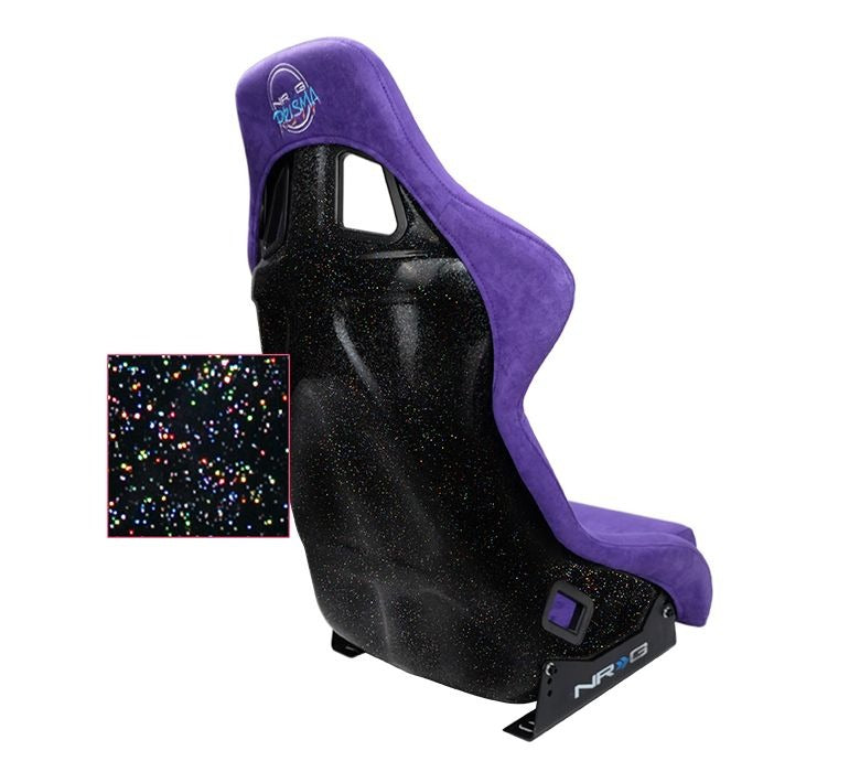 NRG Innovations FRP PRISMA Large Competition Seat Vegan Alcantara Purple - Universal