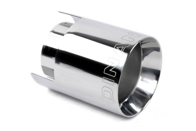 Dinan Double-Walled 4.5in Clamp-On Exhaust Tip - Polished - 4.5in Outlet / 3.25in Inlet