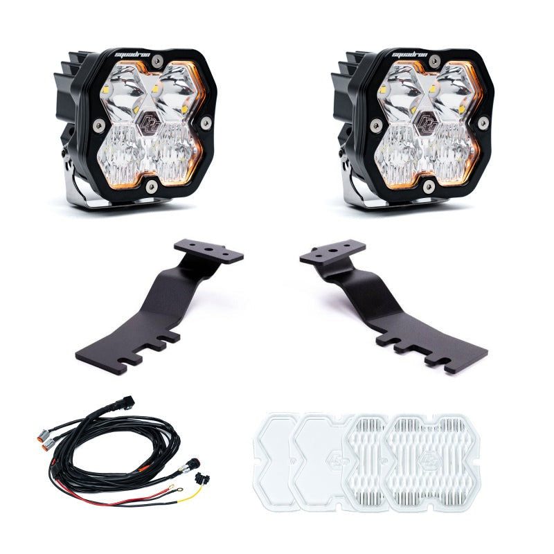 Baja Designs 2024+ Toyota Tacoma Squadron Sport 2.0 A-Pillar Kit (Driving/Combo) - Clear