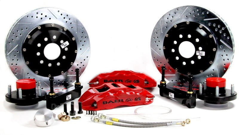 Baer Brakes 70-72 Dodge Challenger STD Studs 14in Extreme+ Front SDZ Brake Kit - Hugger Orange