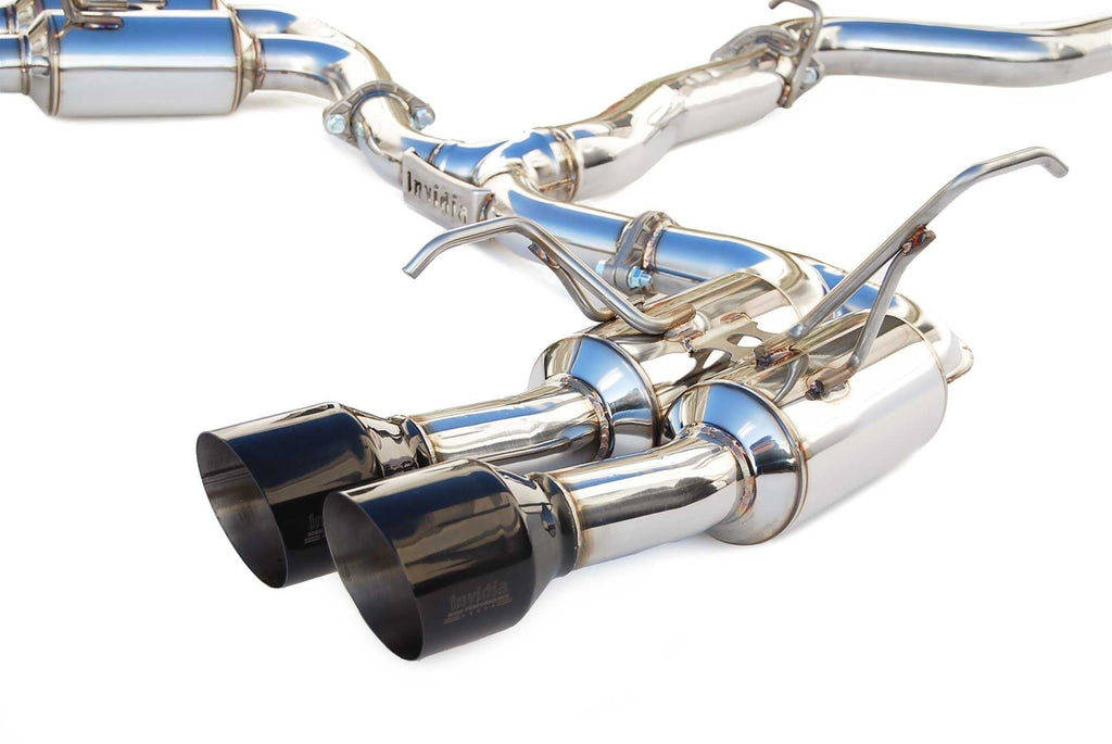 Invidia Gemini R400 Single Layer Cat Back Exhaust w/ Black Tips - 2015-2021 Subaru WRX / STI