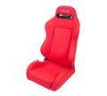 NRG Innovations Type R Cloth Sport Seats Red w/ Red Stitching (Pair) - Universal