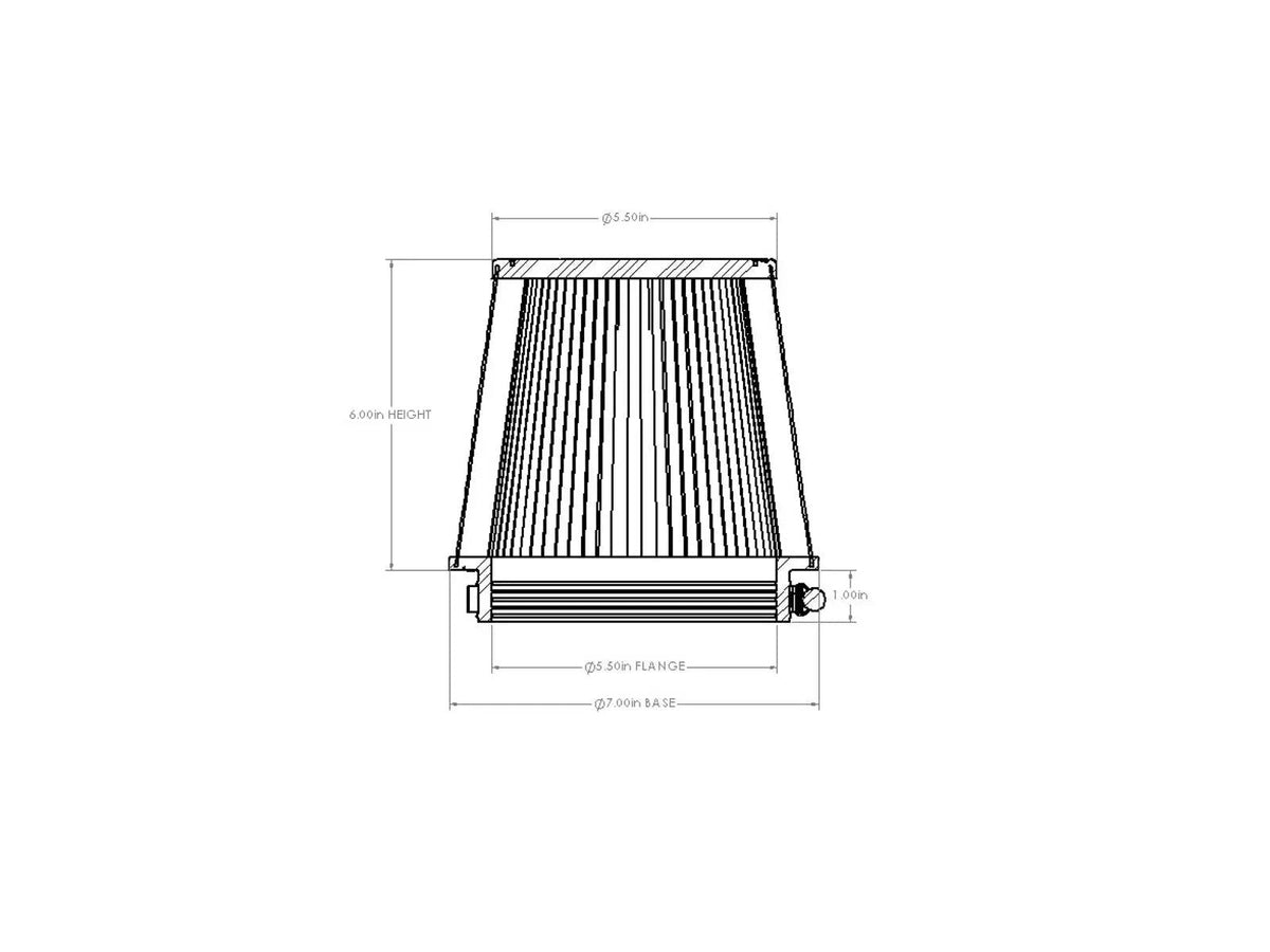 aFe Magnum FORCE D2 Replacement Air Filter 5-1/2in x 7in x 5-1/2in x 6in - 21-90044V