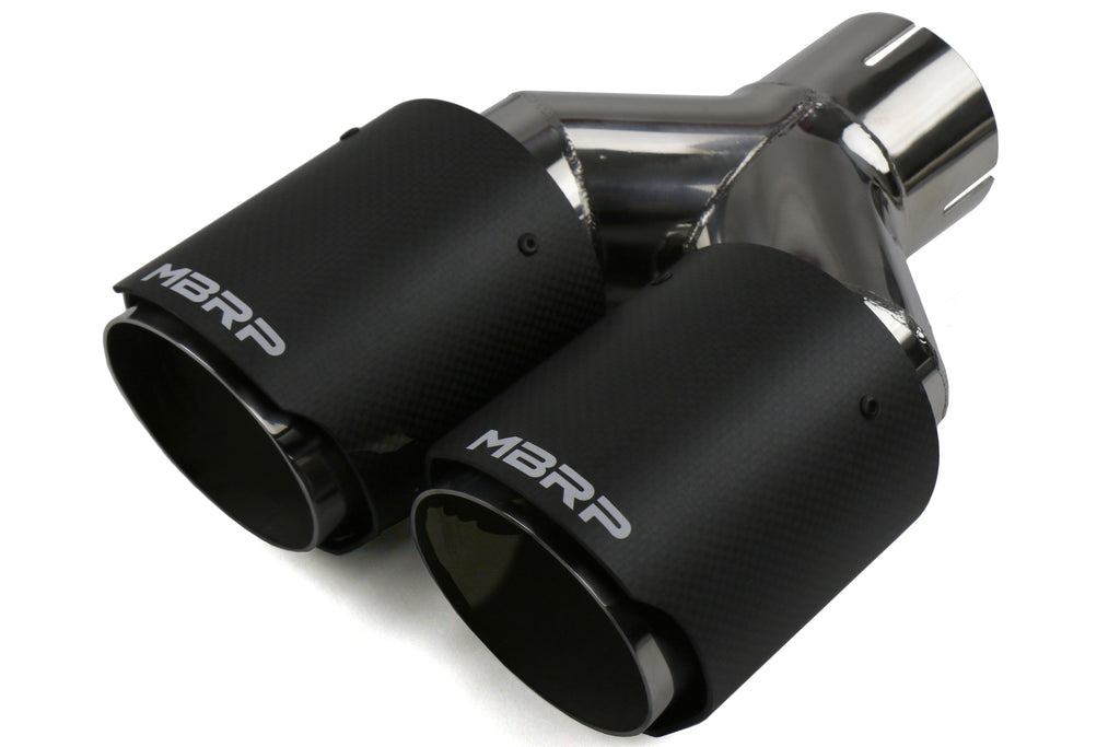 MBRP 2.5in Quad Carbon Fiber Tip Axle Back Exhaust - 2015-2021 Subaru WRX / STI