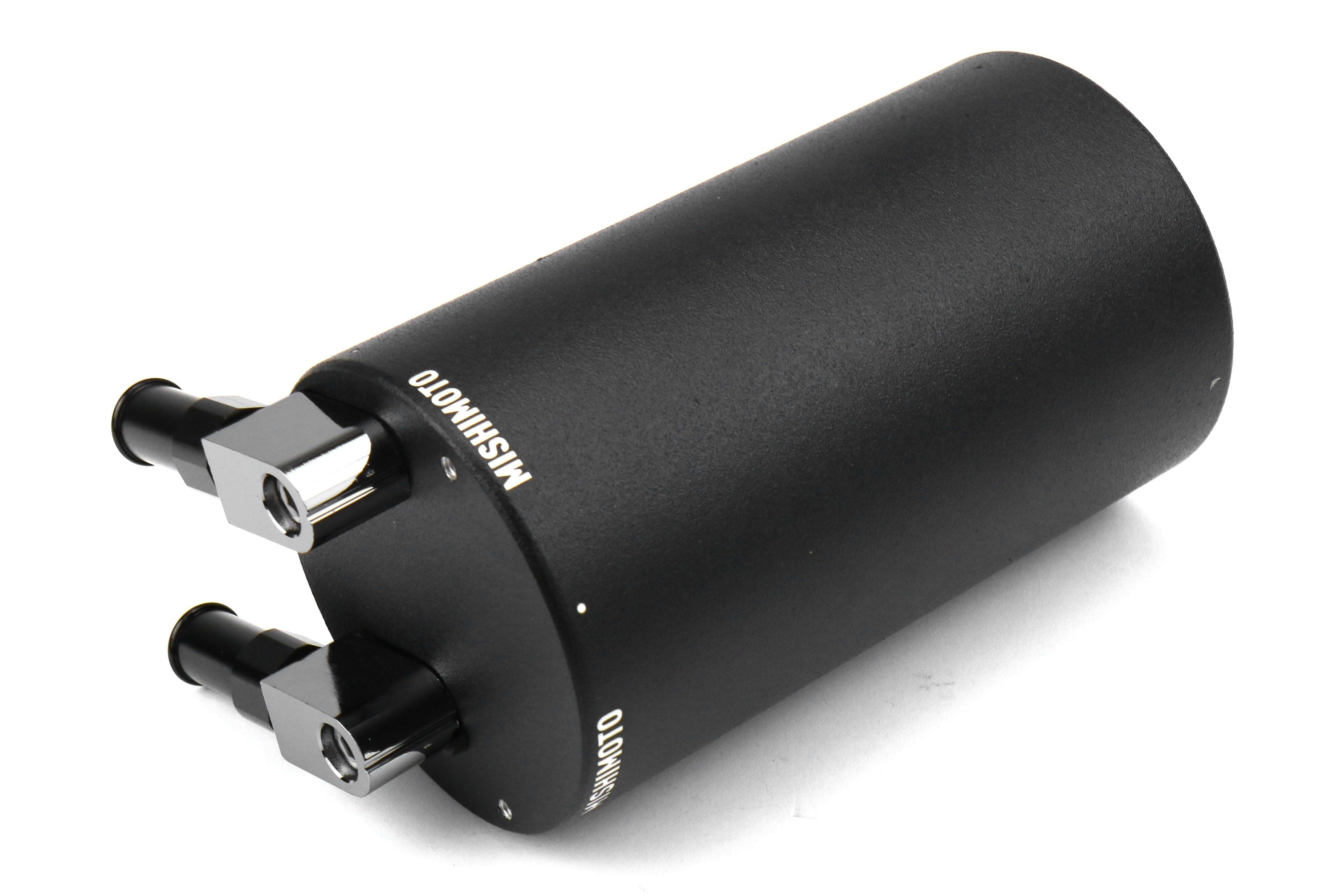 Mishimoto Aluminum Oil Catch Can Wrinkle Black - Universal