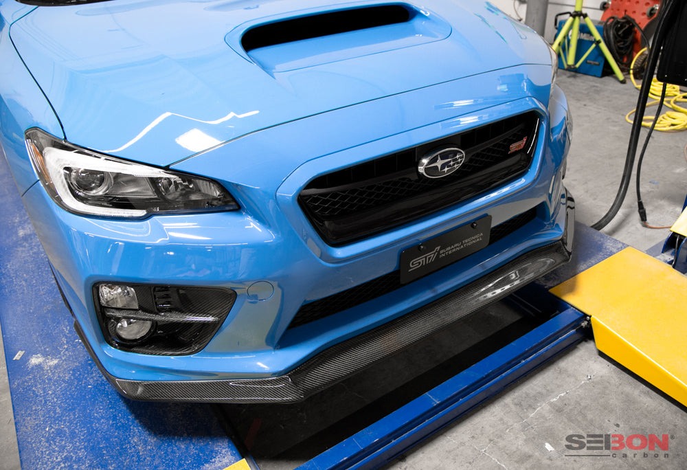 Seibon Carbon Fiber MB1 Style Front Lip - 2015-2017 Subaru WRX / STI