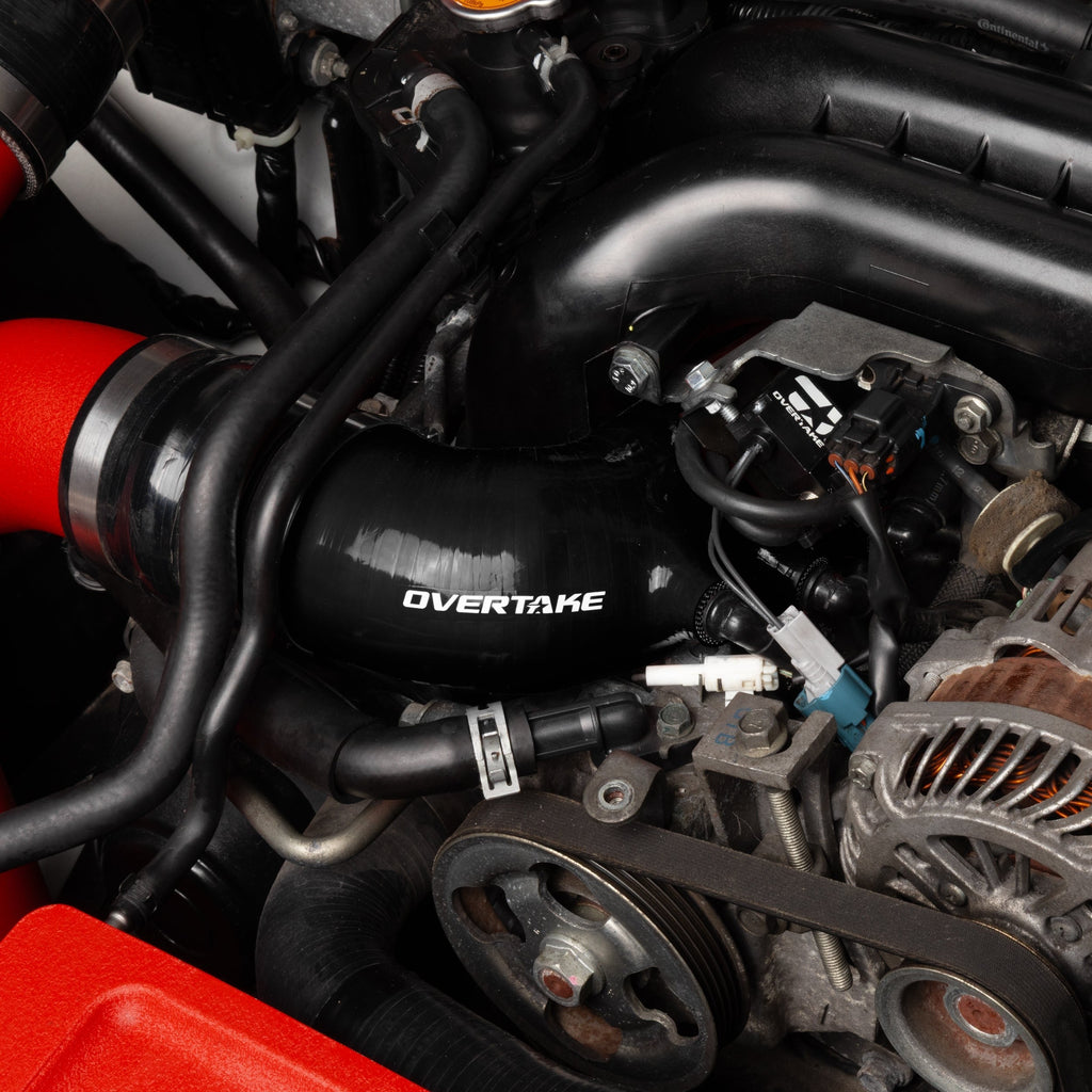 Overtake Silicone Turbo Inlet Hose (Black) - 2008-2014 Subaru WRX / 2005-2009 Legacy GT / Outback XT / 2009-2013 Forester XT