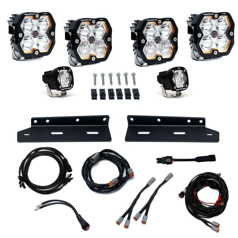 Baja Designs 21-25 Ford Raptor Squadron Pro 2.0/S1 Fog Pocket Kit (Multi Patterns) - Clear