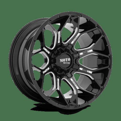 MO808 22X12 5X5.0/5.5 G-BLK MILL -44MM