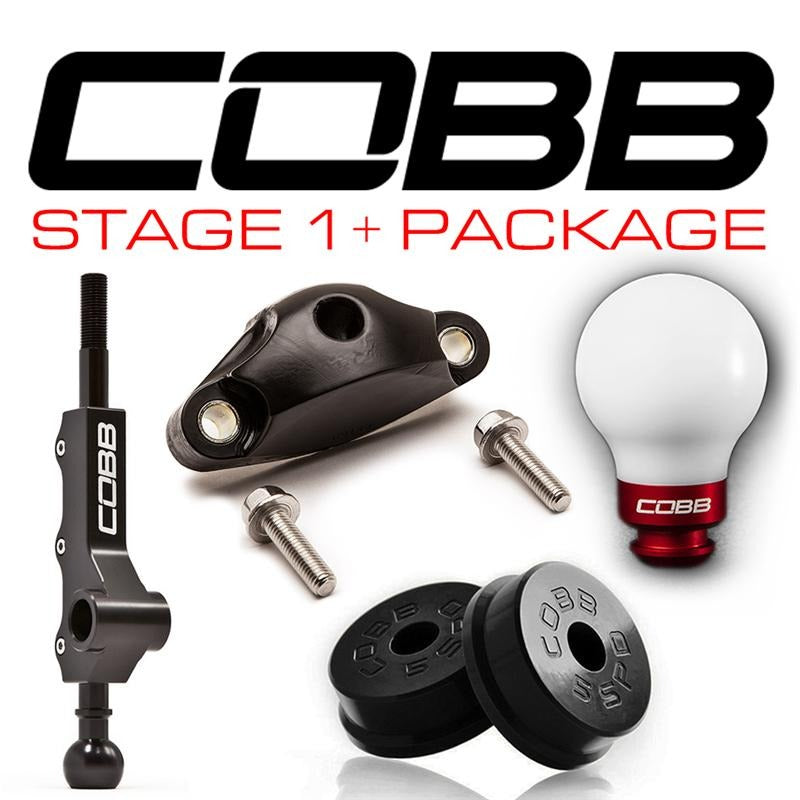 Cobb Stage 1+ 5MT Drivetrain Package - White/Red Knob - 2008-2014 Subaru WRX / 2005-2009 Subaru Legacy GT / Outback XT / 2006-2008 Subaru Forester XT