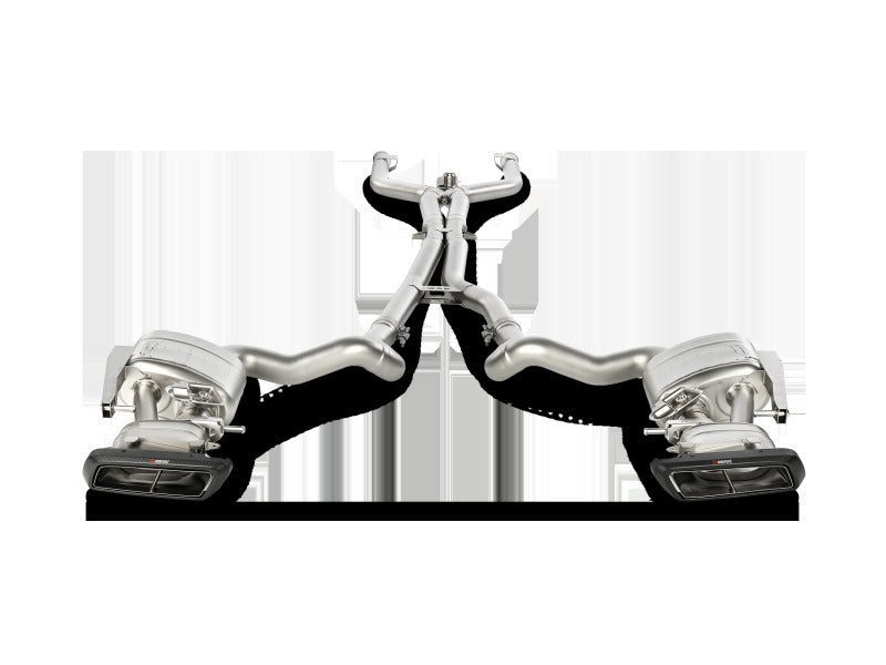 Akrapovic Evolution Line Cat Back Titanium with Carbon Tips (Req. Link Pipe) for 2015-2017 AMG C63 Estate - MTP-ME/T/2H/1