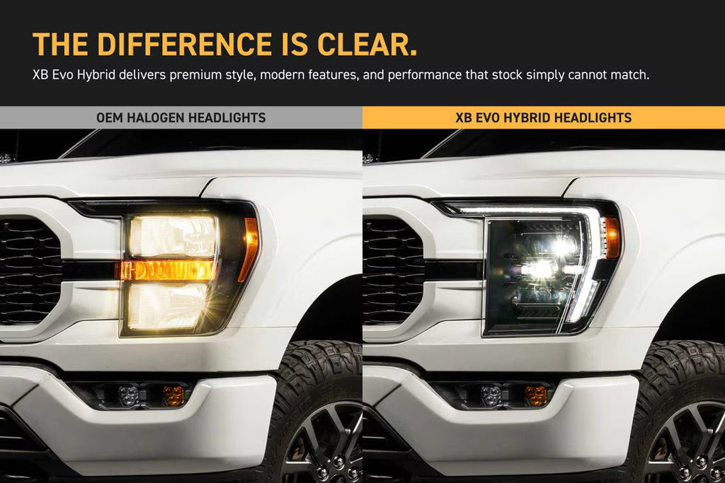 Morimoto XB Evo Hybrid Headlights for 2021-2023 Ford F-150 & Raptor - LF2-498Y