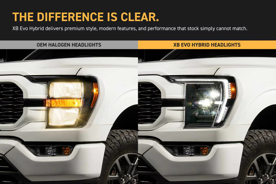 Morimoto XB Evo Hybrid Headlights for 2021-2023 Ford F-150 & Raptor - LF2-498Y
