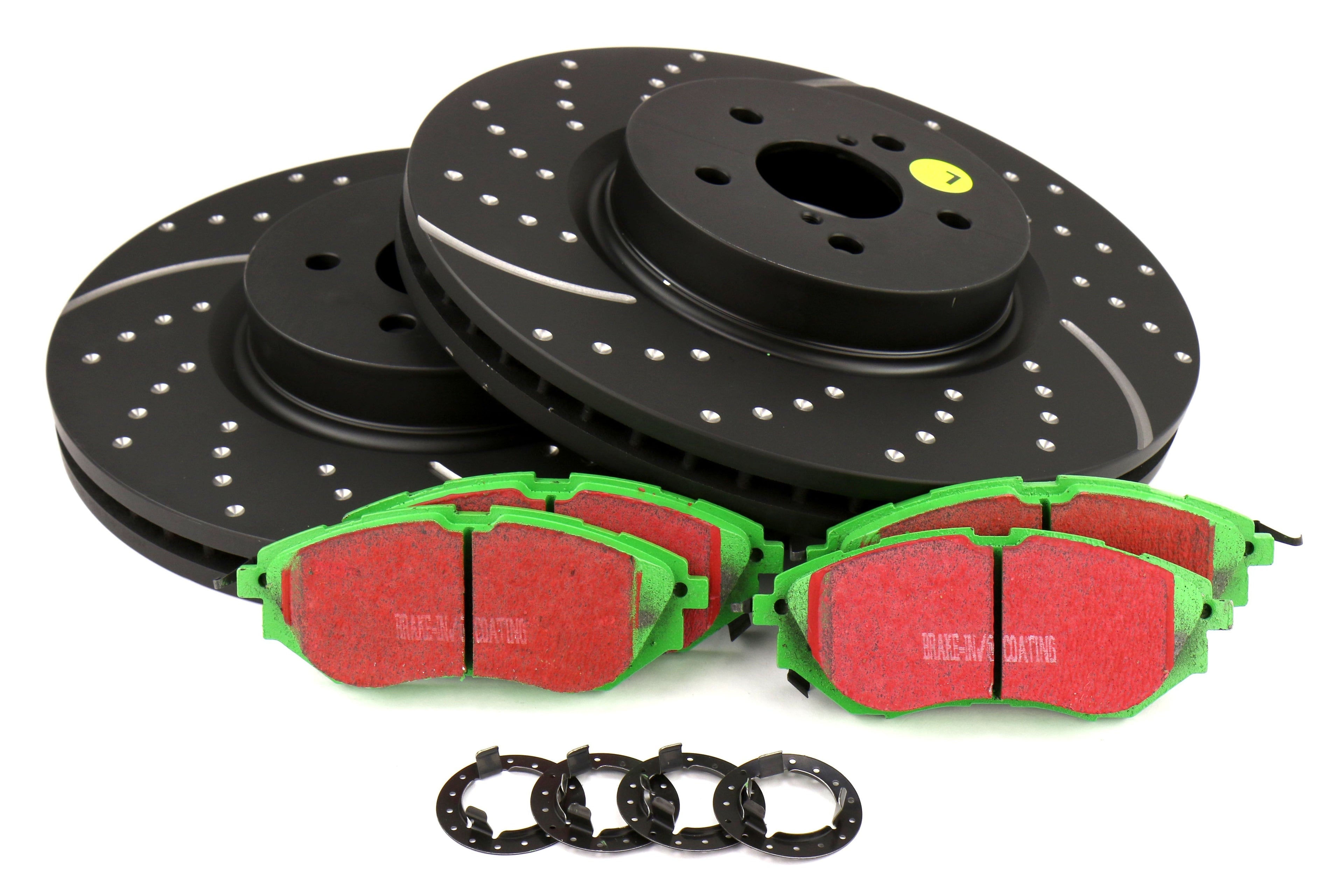 EBC S10K Greenstuff Pad and GD Rotor Rear Kit - 2015-2021 Subaru WRX (Non Eyesite)
