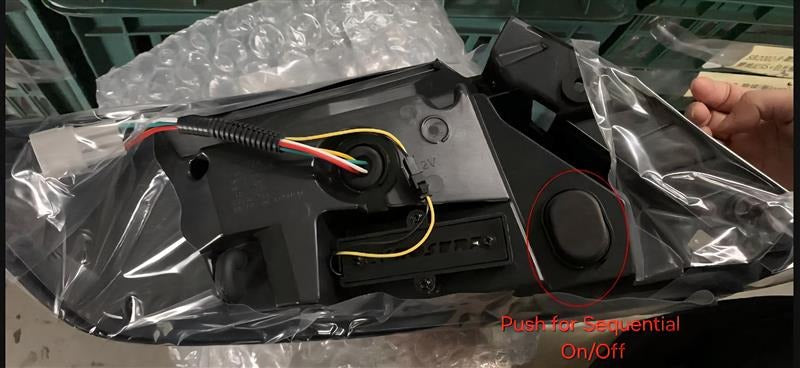 OLM Spec-AR LED Taillights (Clear Lens/Black Base/White Bar) - 2022+ WRX