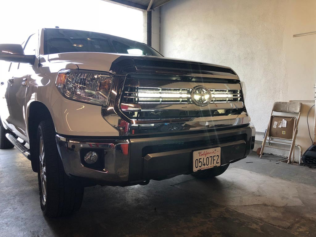14-21 Toyota Tundra 42" Hidden Grille Curved LED Light Bar Mounting Brackets
