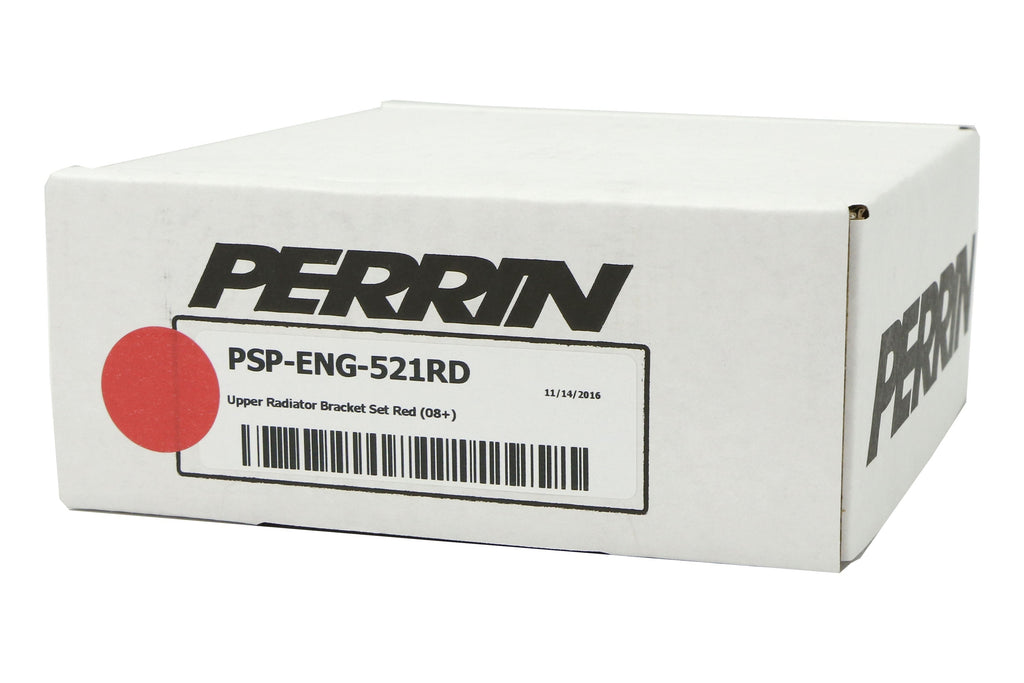 PERRIN 08-14 Subaru WRX/STI / 08-11 Impreza / 08-10 Outback Upper Radiator Bracket Set - Red