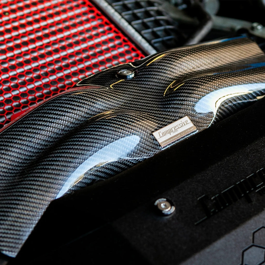 Compressive Tuning EngineArt Carbon Fiber Manifold Cover - 2014-2018 Subaru Forester, 2015-2021 Subaru WRX