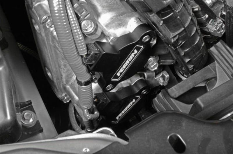 Perrin Black Cam Solenoid Covers - 2015-2021 Subaru WRX