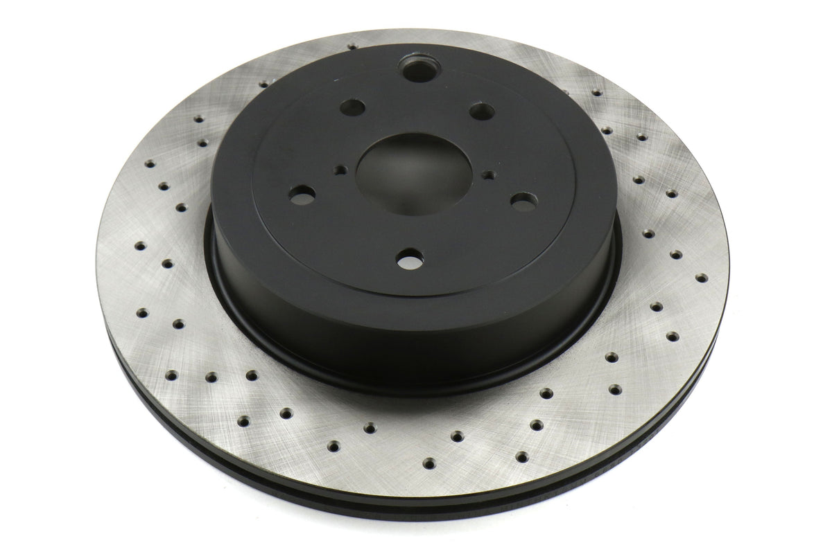 Centric Premium OE Style Drilled Rear Brake Rotor Pair - 2018-2021 Subaru STI