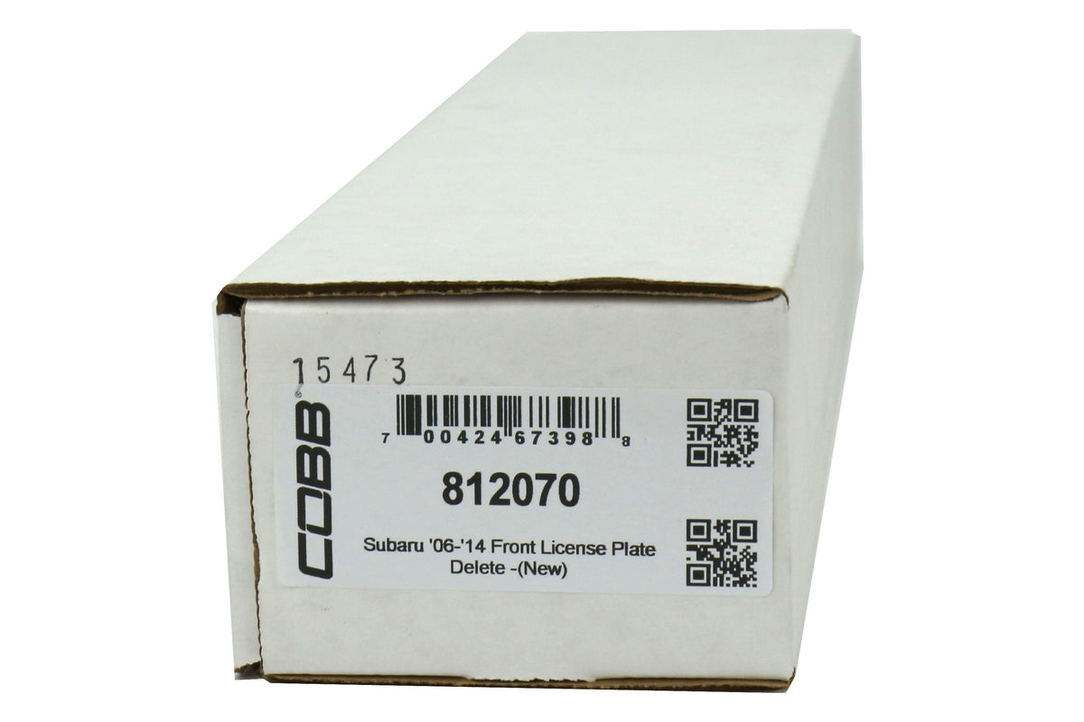 COBB Tuning Front License Plate Delete - Subaru Models (inc. 2002+ WRX/STI / 2014+ Forester XT)