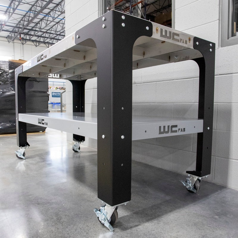 Wehrli Modular Steel Work Bench Top/Shelf Kit - 32in x 72in x .120in Thick (Stainless Steel & Grey)