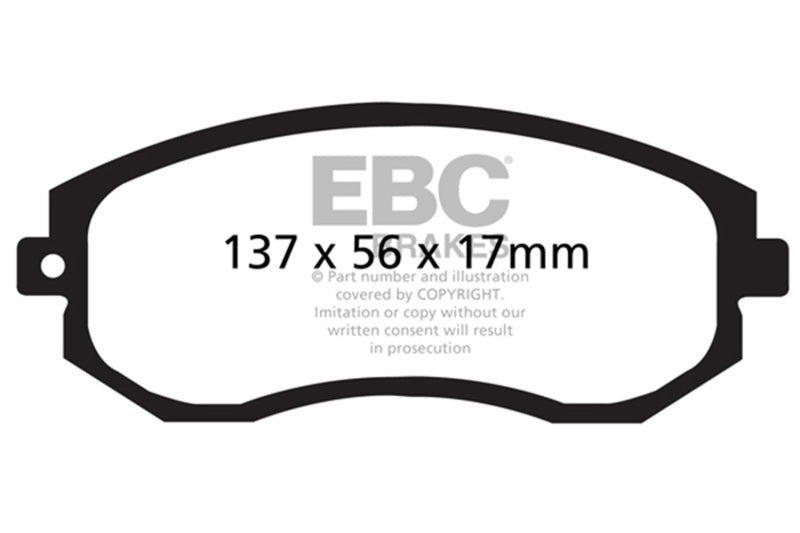 EBC Bluestuff Front Brake Pads - 2013-2020 Subaru BRZ / 2013-2016 Scion FR-S 2.0L