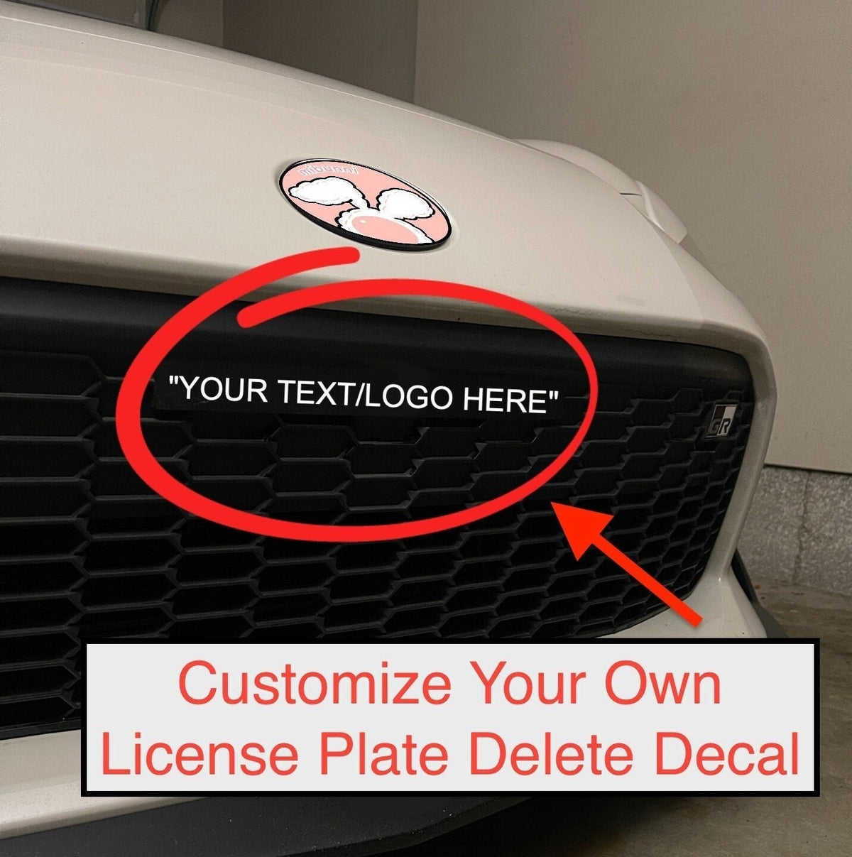 Kartboy Subaru License Plate Delete - Black Desert