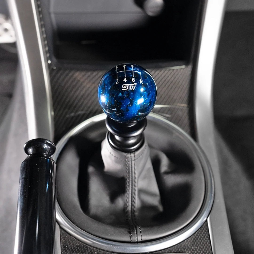 Billetworkz Cosmic Space Shift Knob - 6 Speed STI Standard Engraving - Subaru STI
