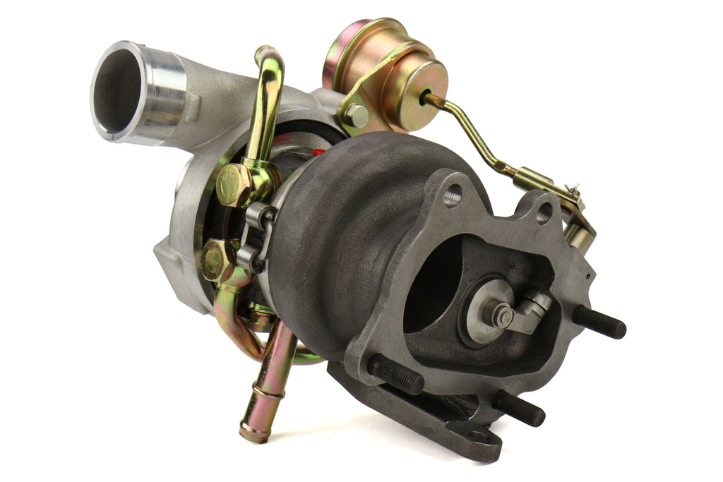 Forced Performance FP BLUE Turbocharger 58mm 8cm IWG w/ Oil Feed Line - 2002-2007 Subaru WRX / 2004-2021 Subaru STI