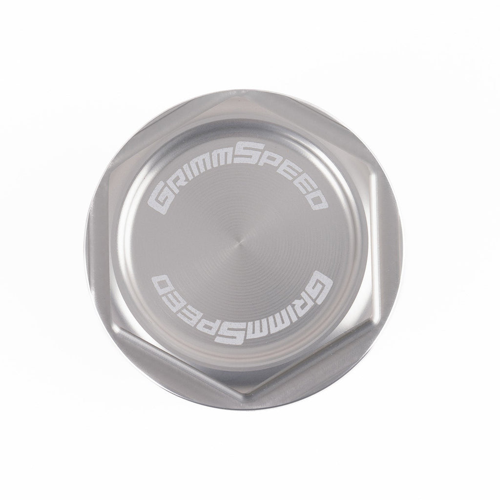 GrimmSpeed Version 2 Bolt Oil Cap (Silver) - Subaru Universal