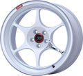 Enkei PF06 18x9.5 5x114.3 40mm Offset 75mm Bore - White Machined (Single Wheel)