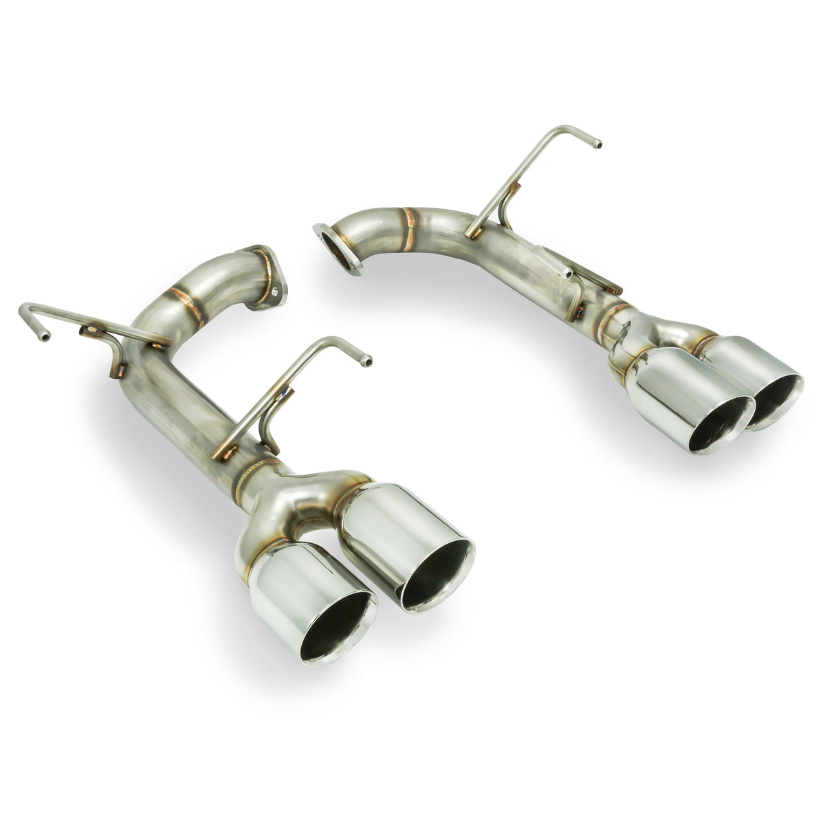 Remark Axle Back Exhaust Muffler Delete Stainless Double Wall Tips - 2015-2024 Subaru WRX / 2015-2021 STI