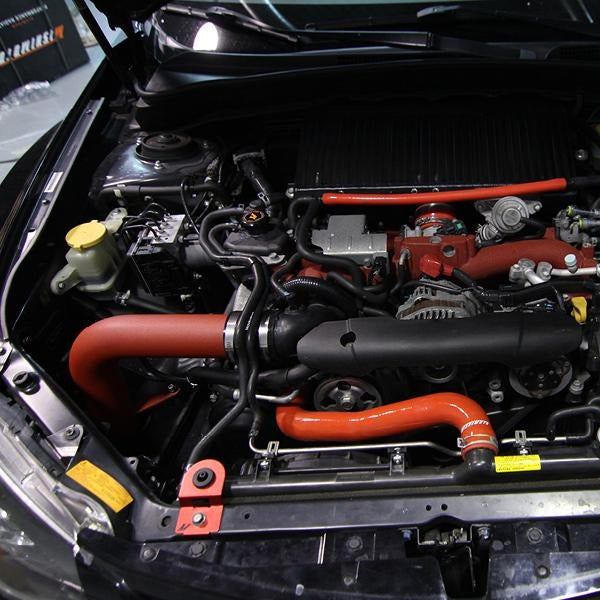 Mishimoto Performance Cold Air Intake Kit - Wrinkle Red - 2008-2014 Subaru WRX / 2008-2021 Subaru STI
