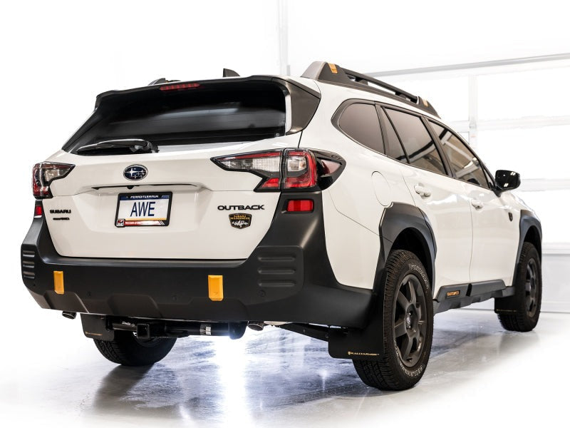 AWE 0FG Cat-Back Exhaust w/Dual BashGuards - 2020-2025 Subaru Outback Wilderness / XT