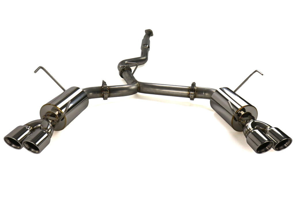 ETS Cat-Back Exhaust System w/ Resonator Polished Tips - 2015-2021 Subaru WRX / STI