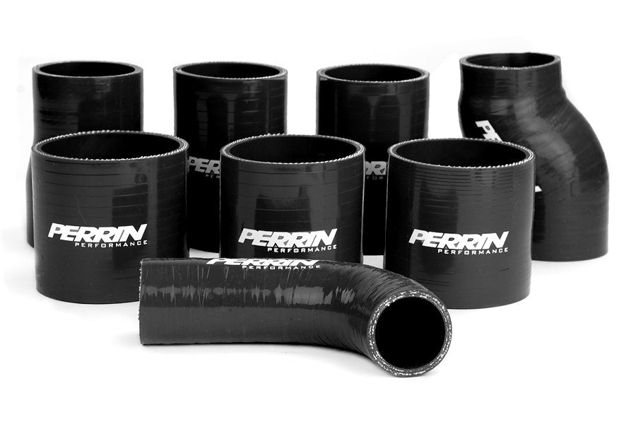 PERRIN Boost Tube Kit Black Piping Black Couplers - 2002-2007 Subaru WRX / STI