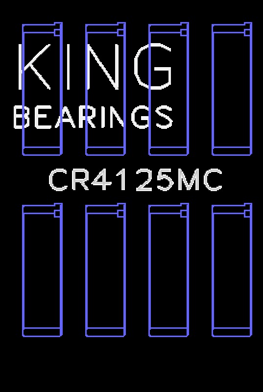 King Engine Bearings Connecting Rod Bearing Set - Size +0.25mm - Subaru EJ20/EJ22/EJ25 (Incl. Turbo)