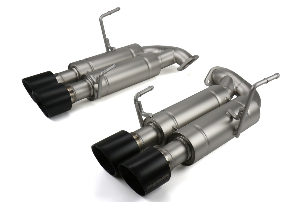 cp-e Austenite Axle Back Exhaust w/ Black Tips - 2015-2021 Subaru WRX / STI