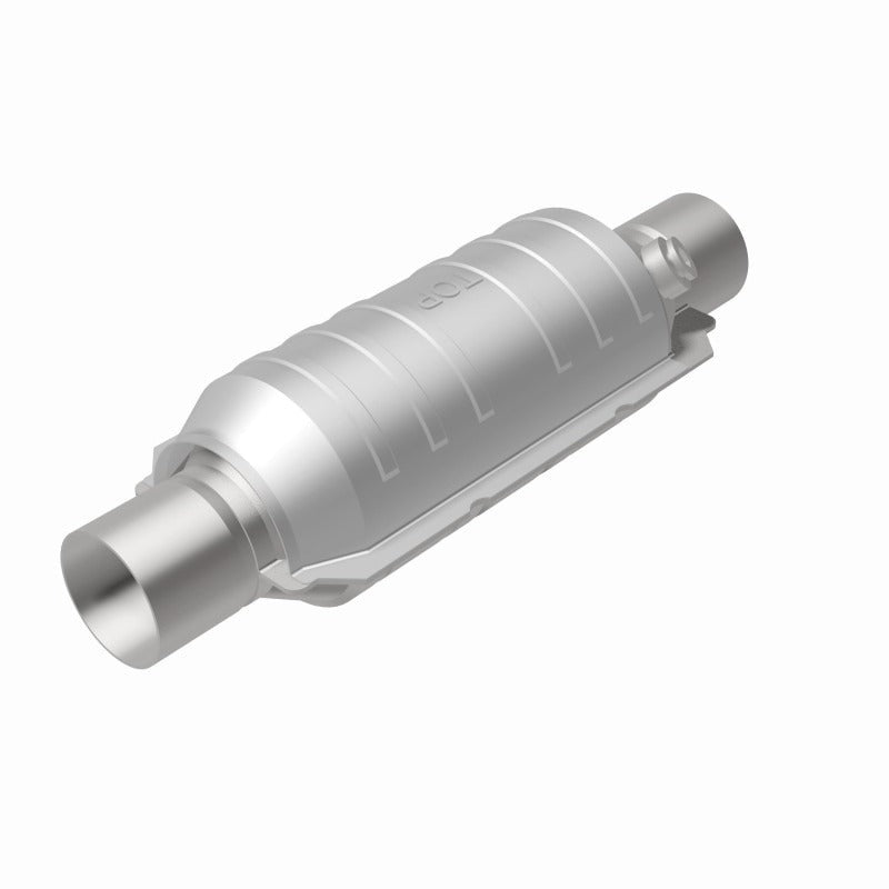 MagnaFlow Universal Catalytic Converter - 2.00in Inlet/Outlet - Round 11in Body x 5.125in W x 15in Overall