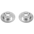 Power Stop Evolution Drilled & Slotted Rotors - Rear - 2014-2018 Subaru Forester