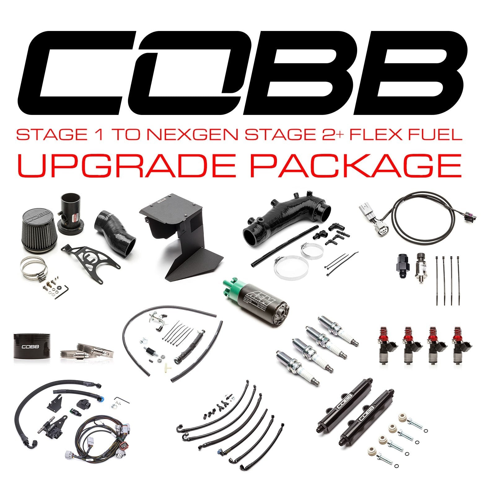 COBB Subaru Stage 1 to NexGen Stage 2 + Flex Fuel Power Package Upgrade - 2015-2018 Subaru STI
