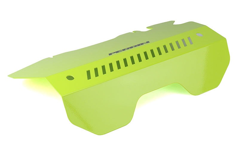 PERRIN Performance Pulley Cover Neon Yellow - 2015-2021 Subaru WRX