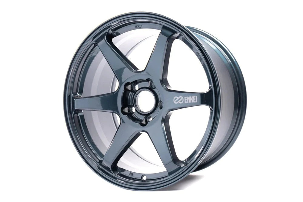 Enkei T6R 18x9.5 38mm Offset 5x114.3 Bolt Pattern 72.6 Bore - Misty Blue (Single Wheel)